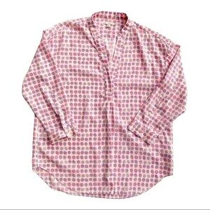 GAP Women’s Neon Purple & Orange‎ Dot Top Small